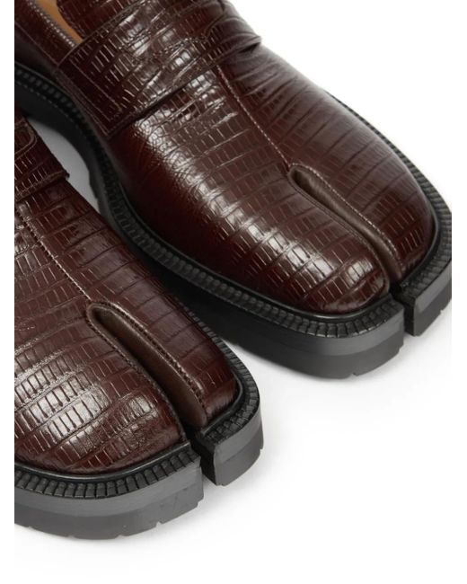 Maison Margiela Brown Tabi County Loafers for men