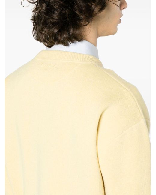 Gucci Natural Fine-knit Cashmere Jumper for men