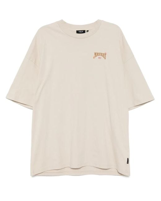 FIVE CM White Graphic-Print T-Shirt for men
