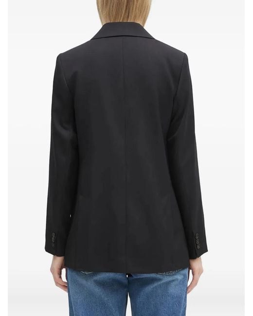 A.P.C. Black Lucy Double-Breasted Wool Blazer