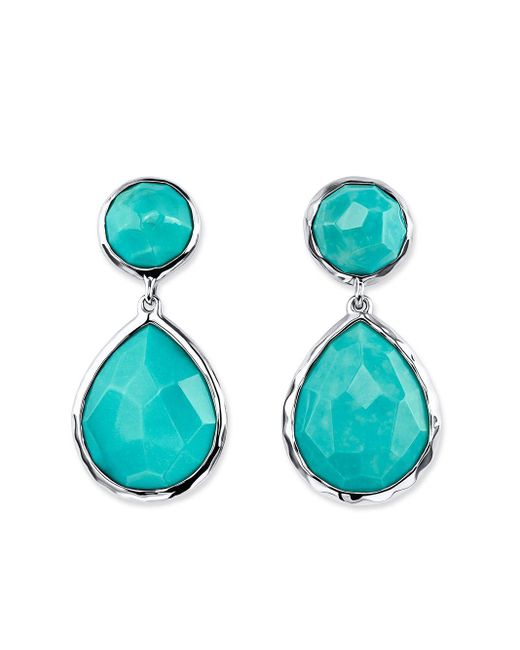 Ippolita Blue Rock Candy Turquoise Drop Earrings