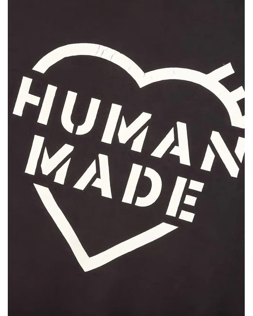 Human Made Black Cotton Hoodie for men