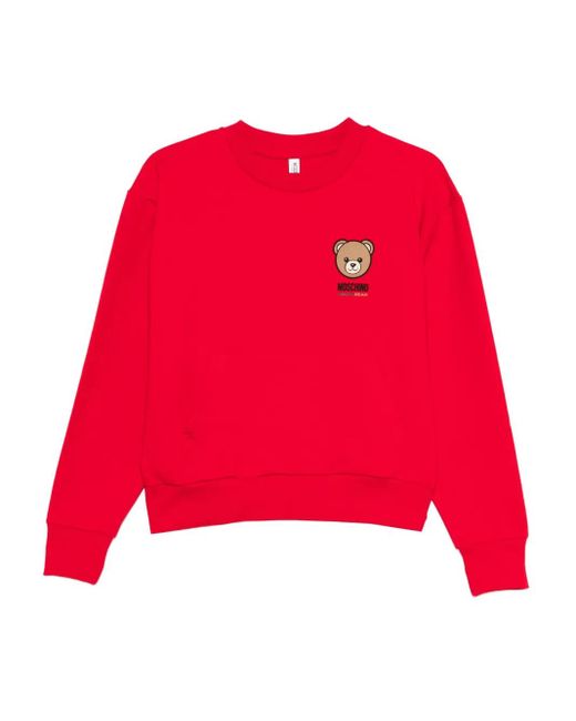 Moschino プリント スウェットシャツ Red