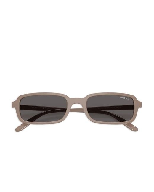 Vogue Eyewear Gray Square-Frame Sunglasses