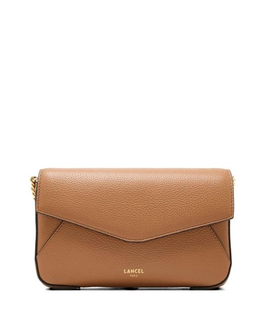 Lancel Brown Envelope De Chain Wallet