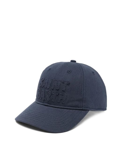 Mc2 Saint Barth Blue Logo-Embroidered Baseball Cap for men