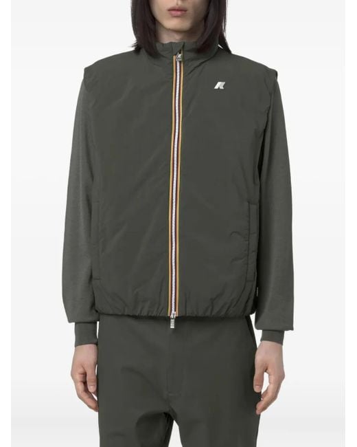 K-Way Green Valen Gilet for men