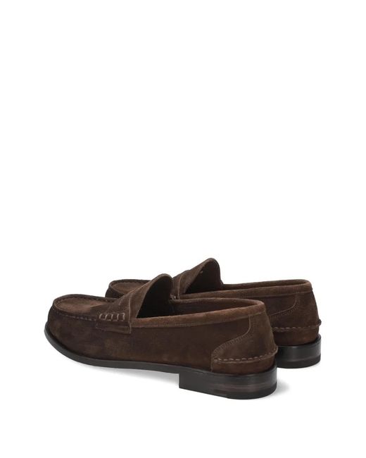 Premiata Brown Suede Loafers for men