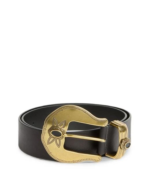 Momoní Black Yria Double-Wrap Belt