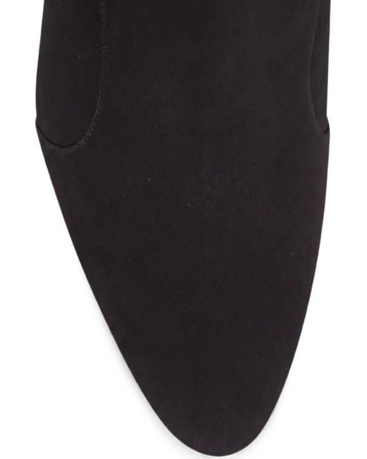 Manolo Blahnik Black Myconia Suede Ankle Boots