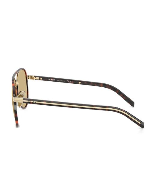 Prada Natural Pilot-Frame Sunglasses