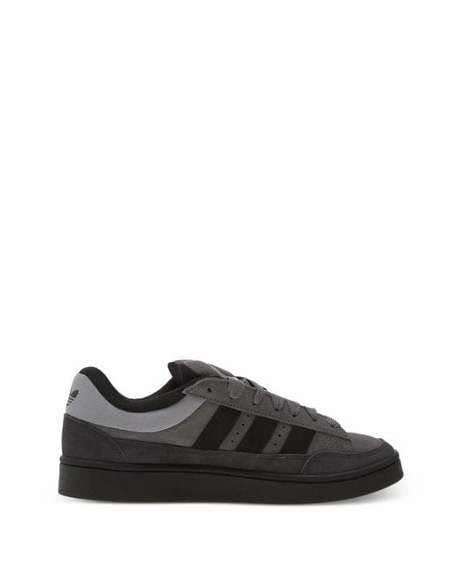 Adidas Black Campus Three-Stripe Sneakers