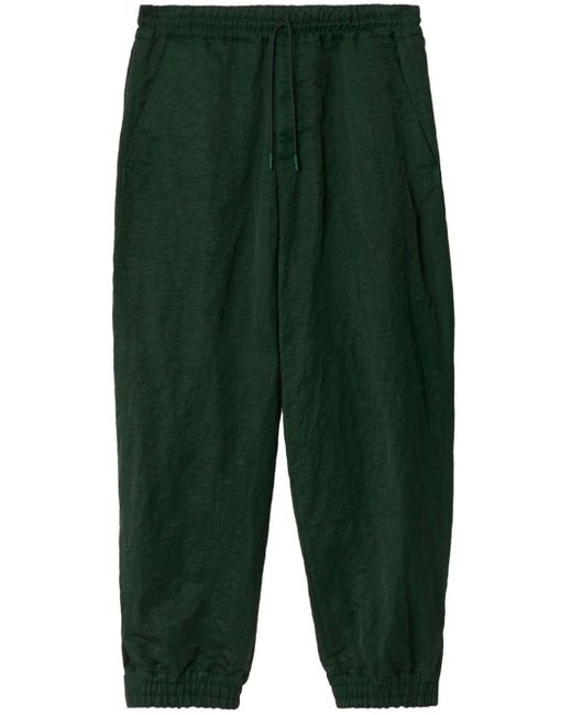 Pantaloni sartoriali con coulisse di Burberry in Green da Uomo