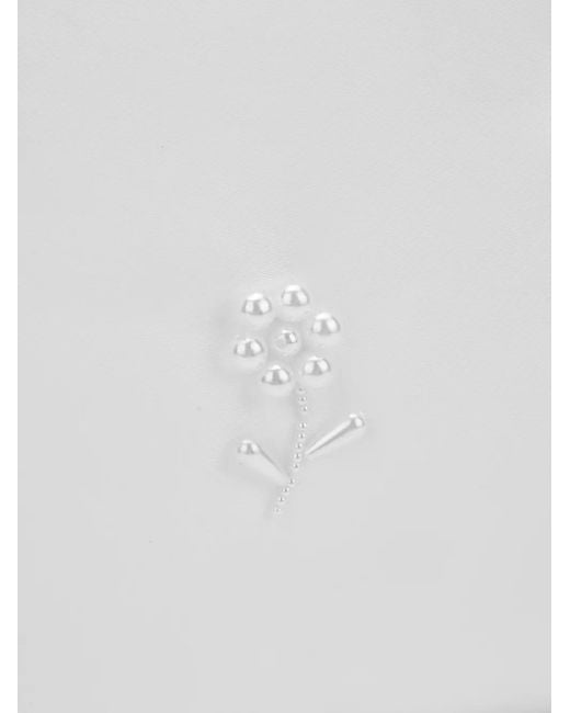 Clutch Con Perle di Simone Rocha in White