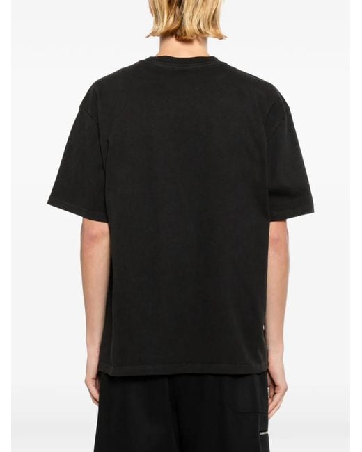 Melt Black Alien-Print T-Shirt for men