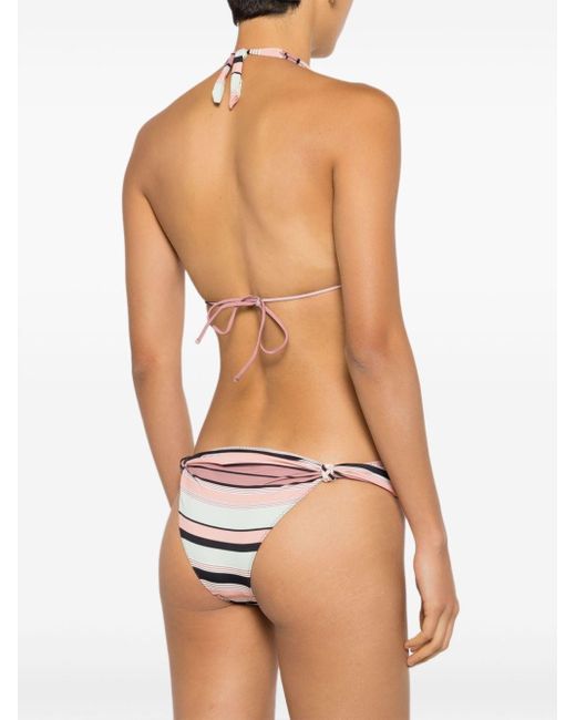 Clube Bossa Pink Rings Striped Bikini Bottoms