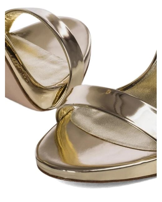 Le Silla Gwen Metallic-Effect Sandals