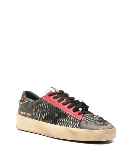Golden Goose Deluxe Brand Black Panelled Sneakers for men