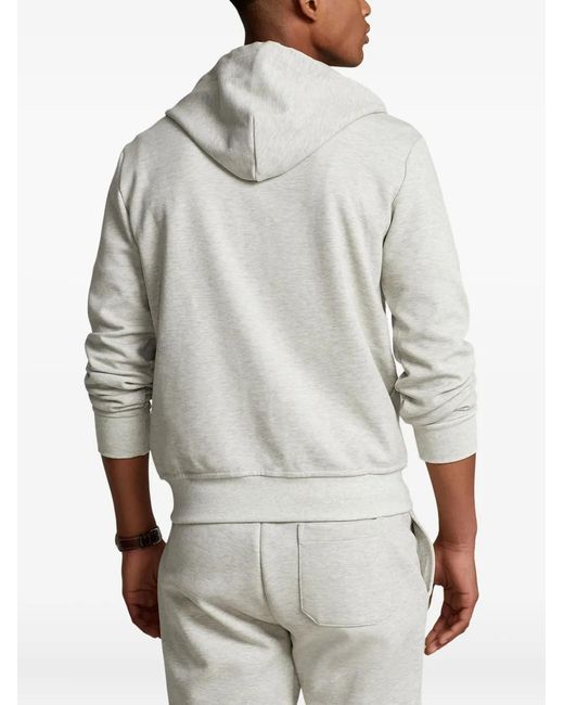 Polo Ralph Lauren White Full-Zip Hoodie for men