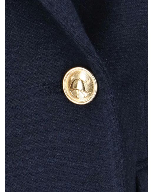 Polo Ralph Lauren Blue Double-Breasted Notched Blazer