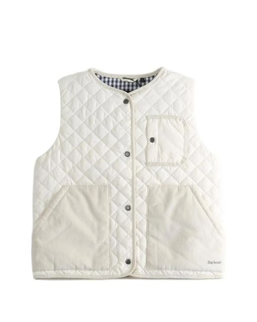 Chaleco Thulby Acolchado Barbour de color White