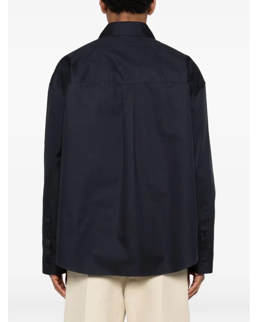 Loewe Blue Anagram Cotton Shirt for men