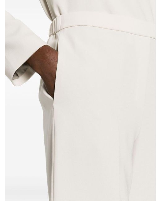 Pantalones de vestir de talle medio Theory de color White