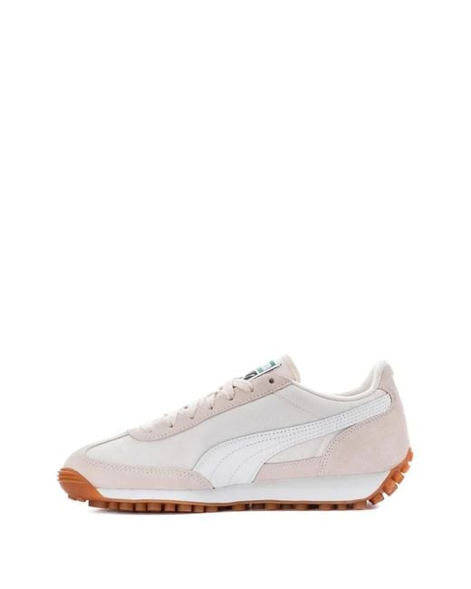 PUMA White Easy Rider Panelled Sneakers