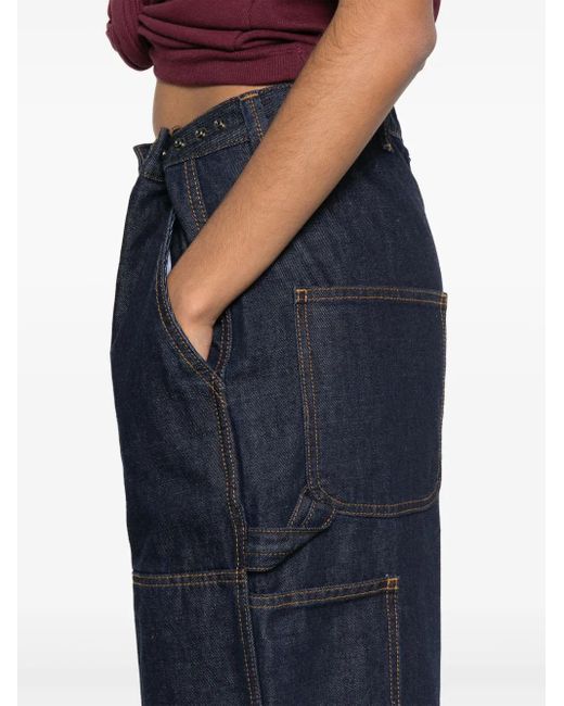 Magda Butrym Blue Jeans Mit Weitem Bein