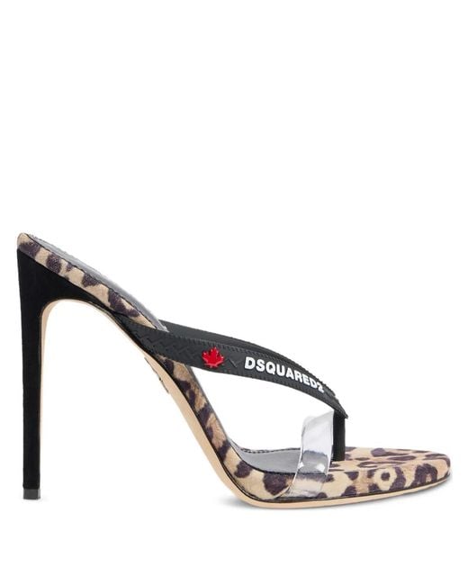 DSquared² Metallic Mule Sandals