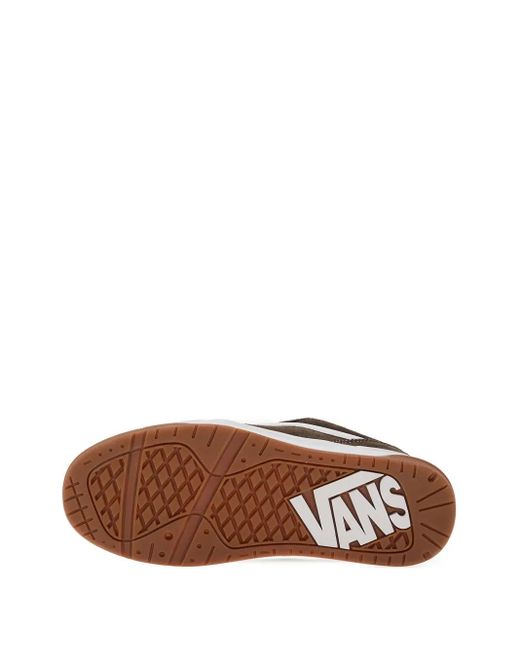 Vans Brown Hylane Suede-Panel Sneakers