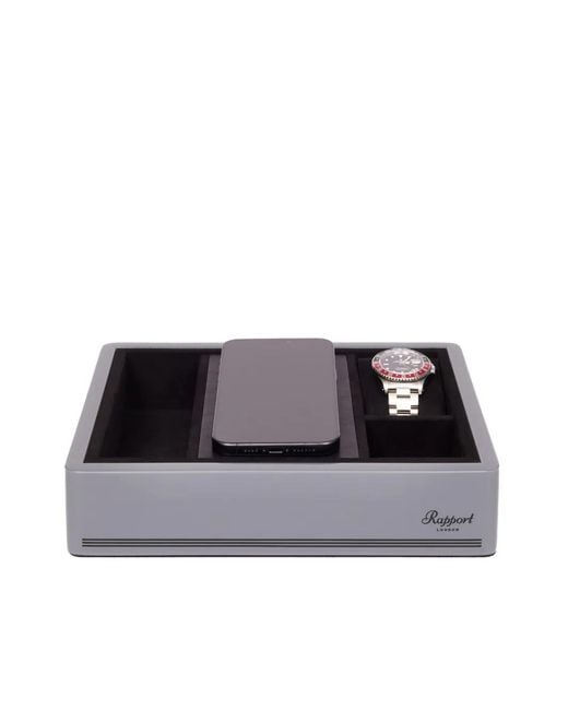 Rapport Black Formula Wireless Charging Tray for men