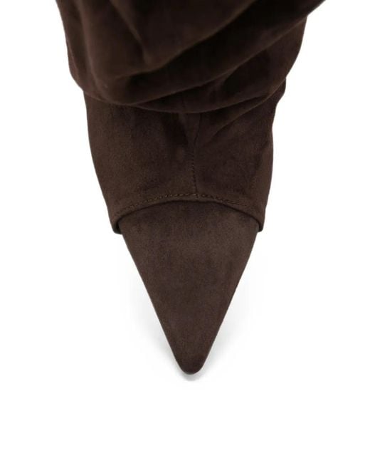 GISEL B Black Slouchy Pointed-Toe Boots