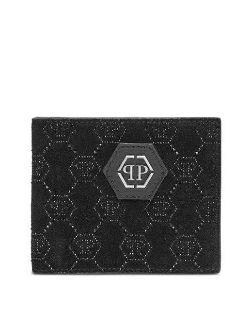 Portefeuille À Ornements Strassés Philipp Plein pour homme en coloris Black