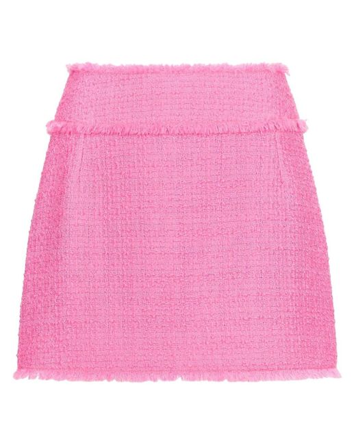 Dolce & Gabbana High Waist Mini-rok in het Pink