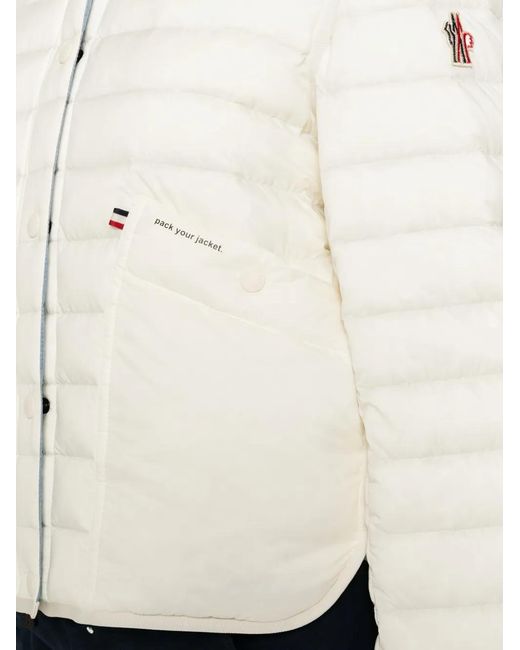 Moncler White Madulains Puffer Jacket