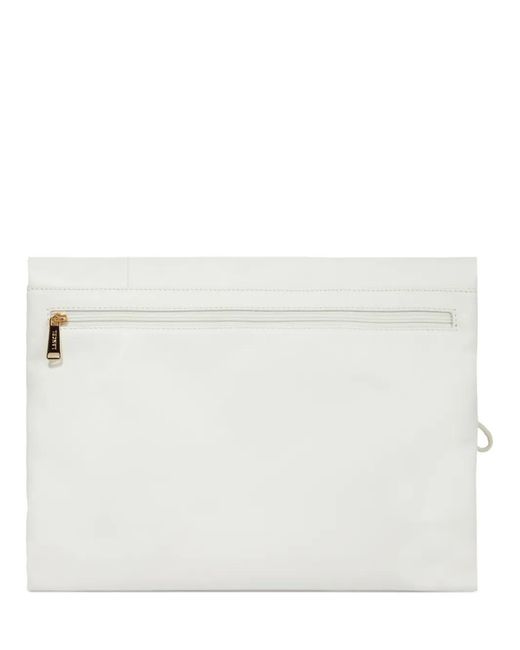 Lancel White Billie Flap Shoulder Bag