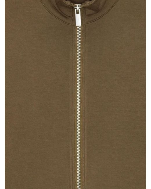 Remain Brown Zip-Front Panelled Jacket