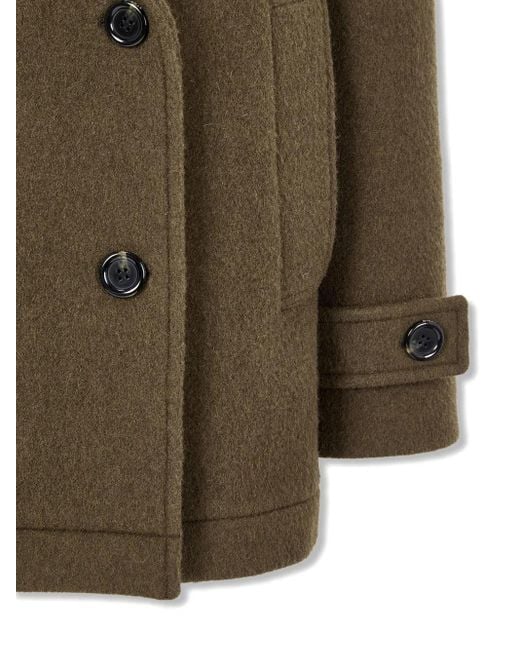 Studio Tomboy X Brown Double-Breasted Coat