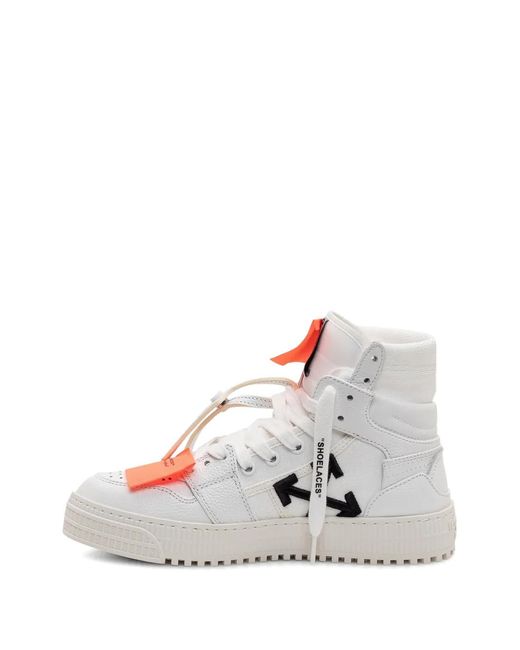 Off-White c/o Virgil Abloh White 3.0 Off Court High-Top Leather Sneakers