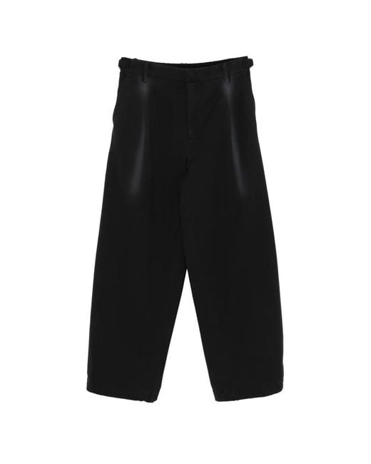 CROQUIS Black Loose Tapered Casual Pants for men