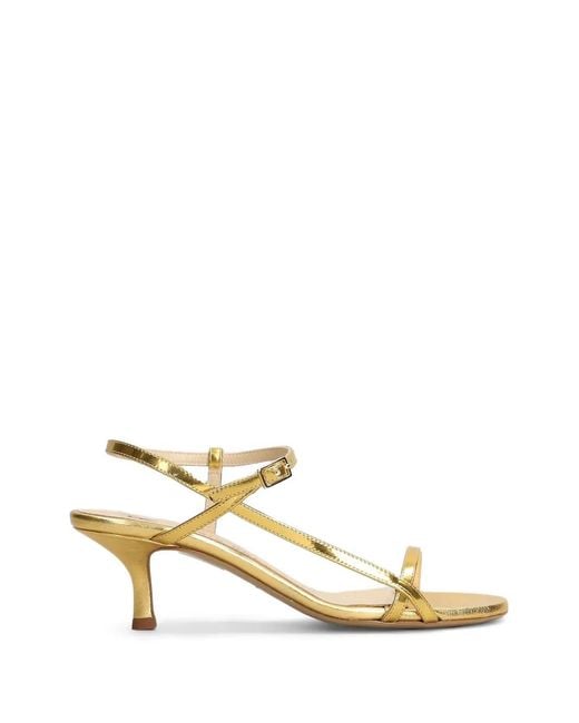 Fabio Rusconi Metallic Strappy Sandals