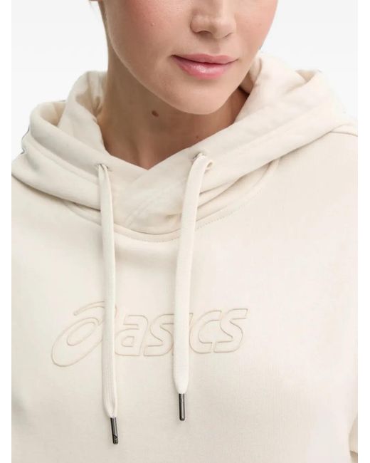 Asics Natural Logo-Detailed Hoodie