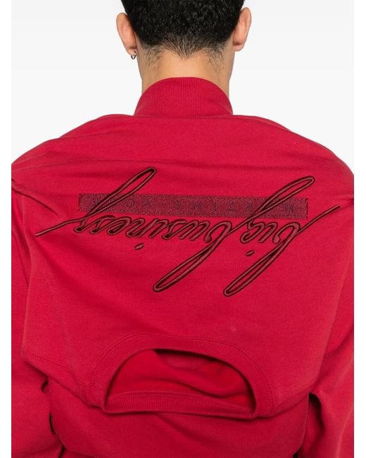 Martine Rose Red Celebration Crew Sweatshirt for men