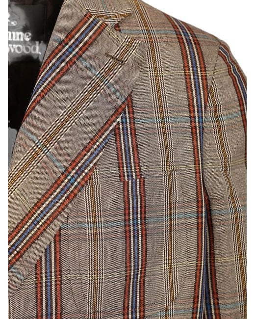 Vivienne Westwood Brown Double-Breasted Blazer for men