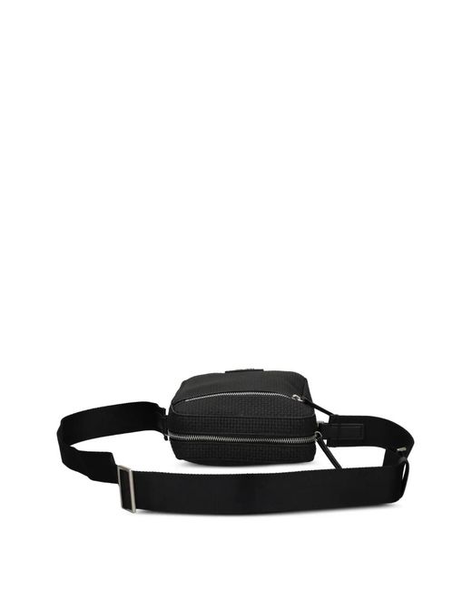 Calvin Klein Black Logo-Patch Shoulder Bag for men