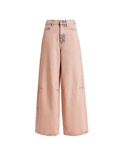 Essentiel Antwerp Pink Kadi Wide-Leg Jeans