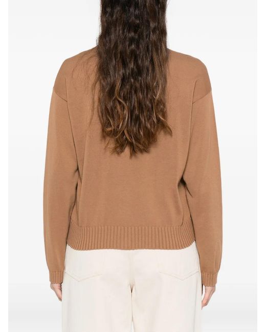 Fabiana Filippi Natural Button Embellished Cardigan