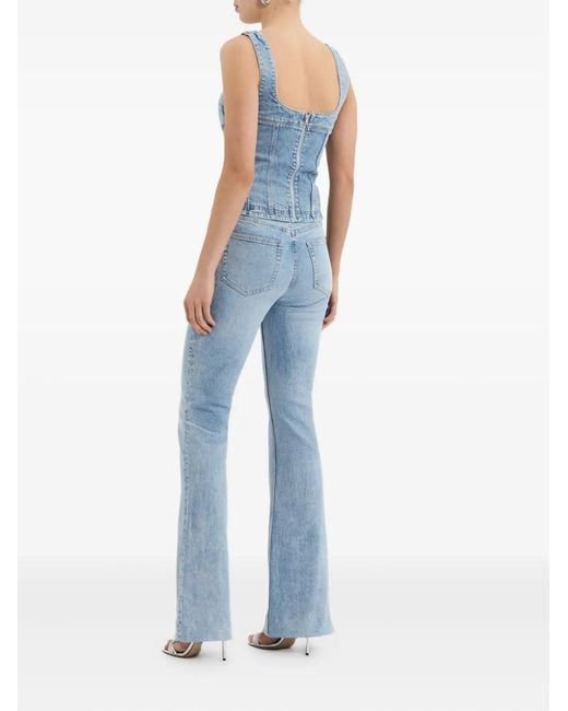 Rebecca Vallance Blue Denim Corset Top