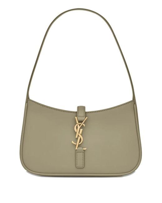 Bolso De Hombro Le 5 À 7 Mini Con Logo Saint Laurent de color Metallic